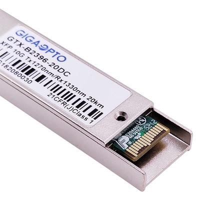 1270nm / 1330nm 10Gbps XFP BIDI 20km Mô-đun thu phát quang khác LC DOM