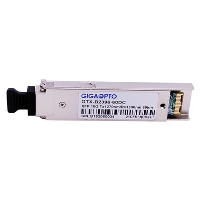 Mô-đun thu phát sợi quang BIDI XFP ER60 10Gbps 1270nm / 1330nm 60km DOM
