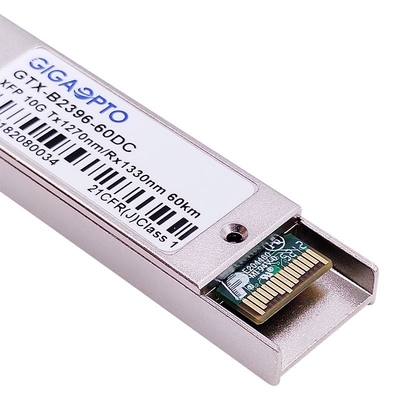 Mô-đun thu phát sợi quang BIDI XFP ER60 10Gbps 1270nm / 1330nm 60km DOM