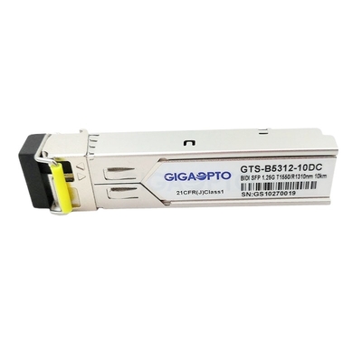 TX1550nm RX1310nm Mô-đun thu phát Cisco 1000BASE-BX SFP 10km cho SMF GLC-BX-10D