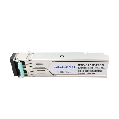 Bộ thu phát SFP 1270-1610nm 1000BASE-CWDM SMF 20km cho Cisco CWDM-SFP-xxxx-20