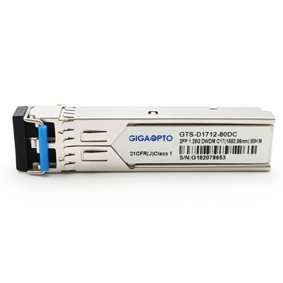 Bộ thu phát 1G DWDM SFP ZX tương thích 100GHz của Cisco DWDM-SFP 80km
