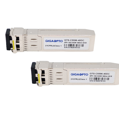 1270-1610nm CWDM 10Gbps SFP + Bộ thu phát sợi quang 15dB SMF cho HPE CWDM-SFP10G-xxxx
