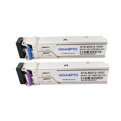 Bộ thu phát WDM 1000BASE-BX SFP Tx1310nm Rx1490nm 10km SMF LC cho HP JD098B